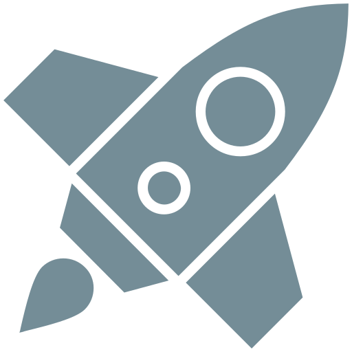 Reach New IT Heights Rocket Icon - Calyx